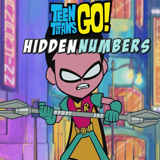 Teen Titans Hidden Numbers